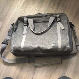 Unisex grey baby bag